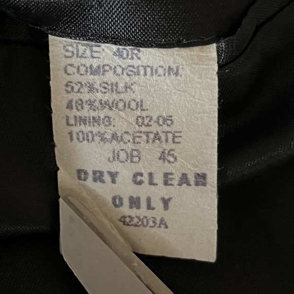 Jos A Bank Silk Wool Sportscoat Jacket Mens 40R Houndstooth & Windowpane Blazer - Picture 8 of 8